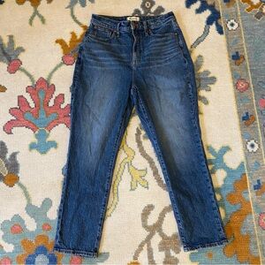 Madewell The Curvy Perfect Vintage Jeans Women’s Size 30 Medium Dark